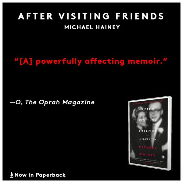 ScribnerBooks's tweet photo. "A powerfully affecting memoir." via @O_Magazine on @MichaelHainey's #AfterVisitingFriends: http://t.co/EVY7OK449e http://t.co/ro8reNB90x
