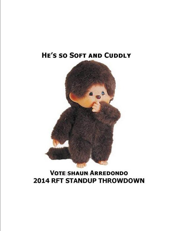 Dondocomic's tweet photo. There are only a couple of days left to vote.
Vote for me in @TotalRFT standup throwdown. http://t.co/f6HeQCyL9C