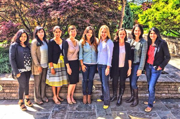 The ladies of the <a href="/tiesv/">TiE Silicon Valley</a> Women's Forum step outside of the <a href="/NEAVC/">NEA</a> office for some Spring sunshine! cc:<a href="/rohini_c/">Rohini Chakravarthy</a>