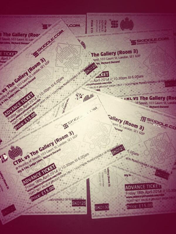 CtrlEvents's tweet image. Roll up Roll up the tickets have arrived!....