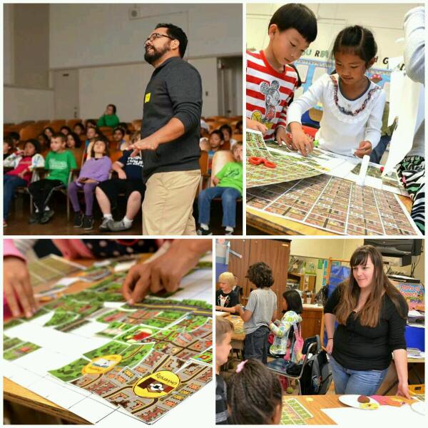 pchoy_LACoDPW's tweet photo. @MLAB_YMF with @LAPublicWorks engineers @JGarciaDPW &amp; Laura Rockett inspiring future city planners at Clover Elem. http://t.co/fnkRoLPord
