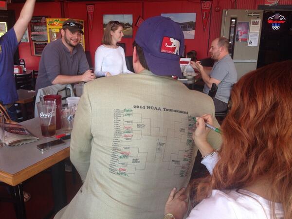 ER's tweet photo. @jimmyfallon I think you could pull this Bracket Jacket off http://t.co/xdUjsxUmDi