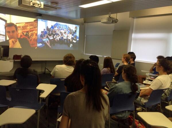 Hughcevans's tweet photo. Really enjoyed speaking with @MonashUni #GlobalChallenges students #MonashGC : http://t.co/d03or2iIkD