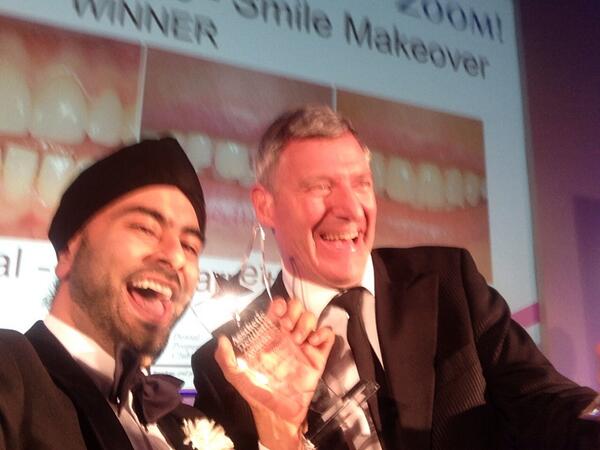 joebansal's tweet photo. Stage selfie!!!!!#aestheticdentistryawards http://t.co/hnVRZFeceE