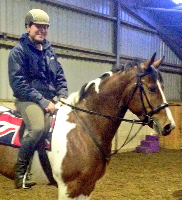 MrBenHester's tweet photo. Proud of loui. He was so good at his first time ridden away from home #proud #littlestar #babypony http://t.co/4zw1vrziFC