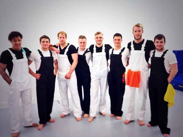 The divers before the comedy act! #maintenance #workers #divedynamix #sportrelief