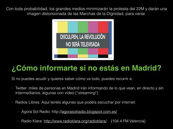 ¿Cómo informarte si no estás en Madrid? #22M #22mMarchasPorLaDignidad #MarchasdelaDignidad #EstoEs22M