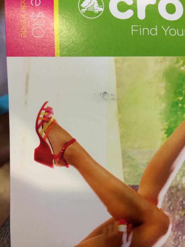 danceranon's tweet image. can I have feet like this crocs model