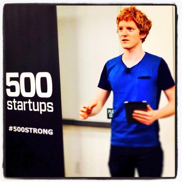 davemcclure's tweet photo. .@PatrickC, founder/ceo @Stripe, YC-fabulous Unicorn &amp; #StartupGinger #Commercism cc @ycombinator @500Startups http://t.co/fMJQ5onGLX
