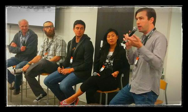 schwentker's tweet photo. #Commercism Bitcoin panel: @markgoines @Zbijelic @AdamDraper @joyce @percival #BTC http://t.co/OwLUE2tH5c