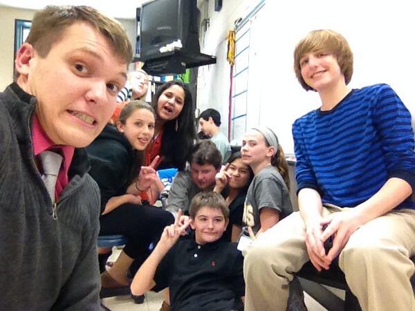 Mr_CConaway's tweet photo. Lemme take a selfie #selfie #mystudents #theyreok http://t.co/GTg4Z4lSdd