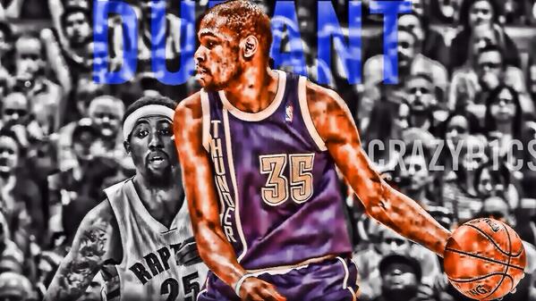 CRAZYP1CS's tweet image. Kevin Durant! 51 points thrown down! #OKC #ThunderNation #Thunder #okcthunder #Toronto #Raptors #NBA #Durant