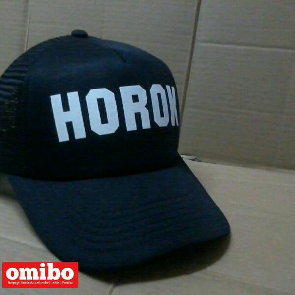 OMIBO's tweet photo. LIMITED STOCK. Trucker Cap HOROK. Adult size. IDR 65K. SMS: 0878 7758 6363; PIN: 27804432. http://t.co/IIpjs8UYXj