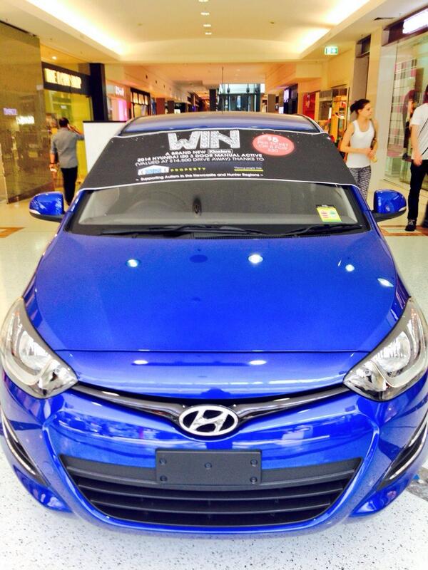 AllambiC's tweet photo. RT @MoreForJase At Charlestown Square selling raffle tix to a Brand New 2014 Hyundai i20 
#autism #Newcastle #Hunter http://t.co/EkzmCvjuK9