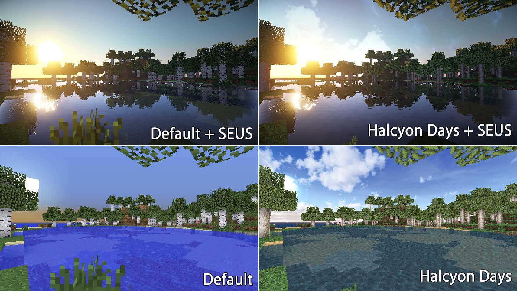 ねころ Vrc ハルシオンテクスチャと影mod入れた時の比較ss作ってみた Minecraft Http T Co Fgnkcziv3u Twitter