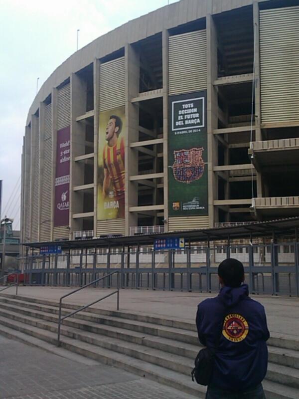 bang_devin's tweet photo. Yeyeye lalala yeyeye lalala RT @FCBKaskus: @FCBKaskus: Wiiiiiiiiiih FCBK di Camp Nou !!!! http://t.co/pKxFyqkk1r