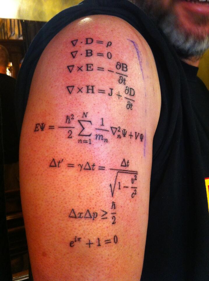 Lennox Meldrum on Twitter &quot;Keynote LKrauss1 My physics tattoo