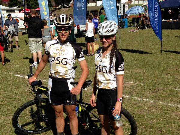 <a href="/psgcycling/">PSG cycling</a> with their unique brother/sister winning combination in the men's and ladies' Kingfisher MTB
