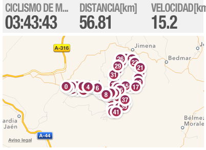 marcos_mrbt's tweet photo. Hice ciclismo de montaña 58.81km con #PolarBeat. http://t.co/7gQzhgKM0V http://t.co/xBDOrkrO22