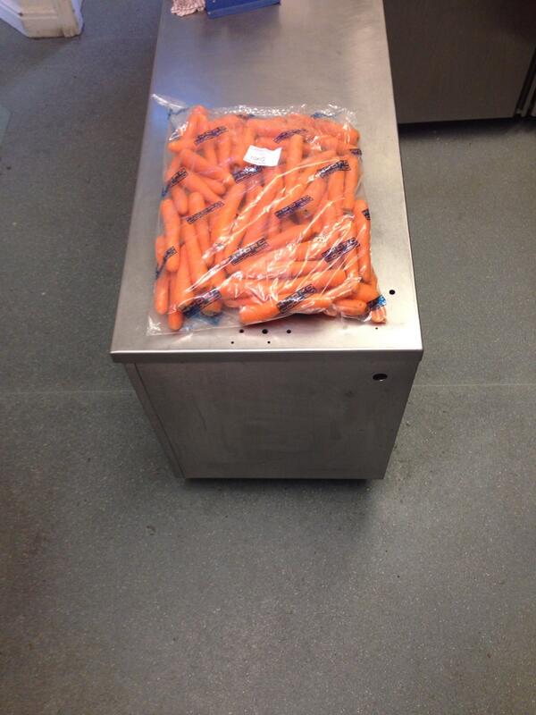 Guess there will be carrot and coriander soup on next week!!