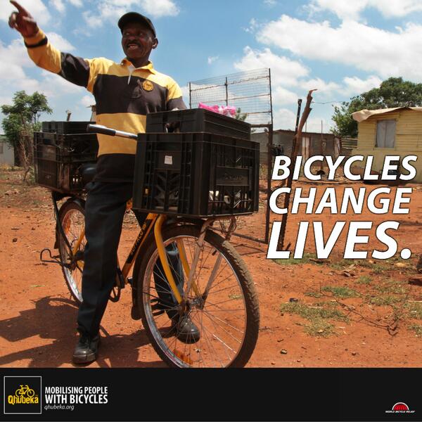 Qhubeka's tweet photo. We believe this! Do you? http://t.co/8qnJIOTNJW