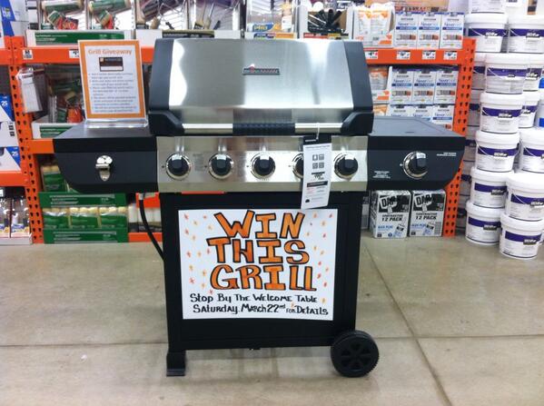 Don't miss your chance to win this grill! Visit our Home Show today between 10a and 4p for details.