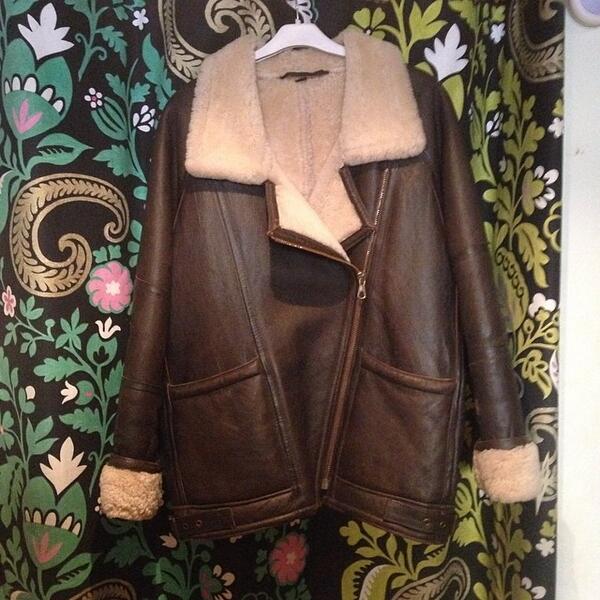 VintageGuruScot's tweet image. Ladies flying jacket new in store! - size UK 12 - £75 #ladies #flyingjacket #jacket #vintage #vintageguru #vintag...