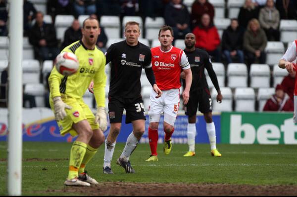 Chronsnappers's tweet photo. Massive 'Dime Bar' moment, from Morcambe's Gate Keeper of dreams #NTFC #goal http://t.co/tRyPQqVKmn