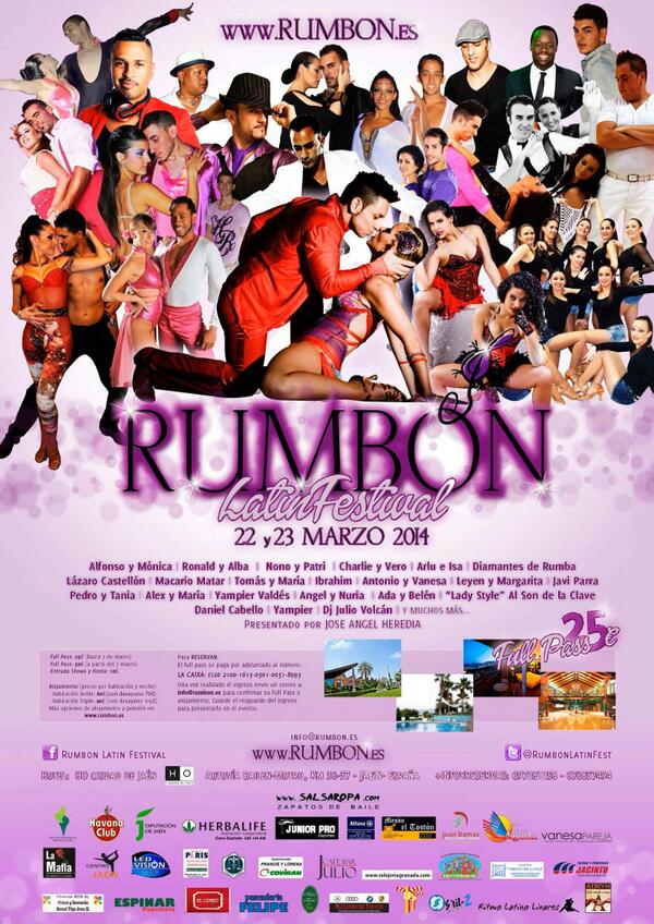 LaSalsoteca's tweet image. 22 y 23 de marzo RUMBON LATIN FESTIVAL en Jaen  #Salsa #Festival #Andalucia #España