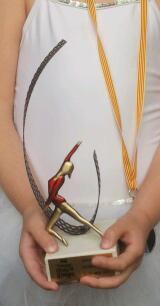 SannyMoonligh's tweet image. El 2n premi categoria A &quot;CLAU DE SOL&quot;. La meva princesa i el trofeu  #bsdansa :-)