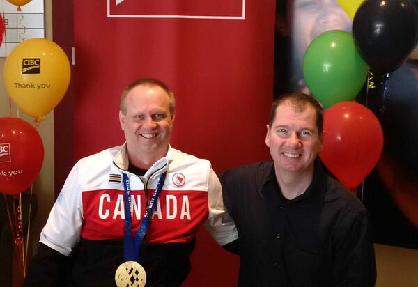 Honoured to join <a href="/thiessen_dennis/">Dennis Thiessen</a> at the @CIBC welcome home event. #gold