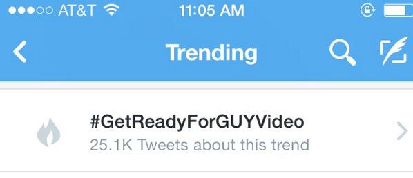 GRAMS7144's tweet photo. #GetReadyForGuyVideo Trending @ladygaga http://t.co/aaYEqELl9a