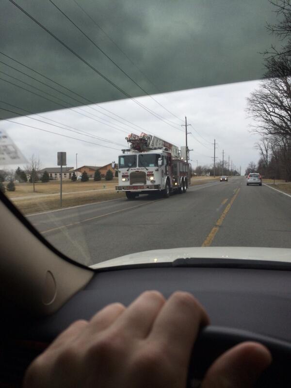 Phillip_TheHERO's tweet image. Just passed fishers' new ladder. #fishersfire #ladder92 #tweetoff @JackieBakerrr