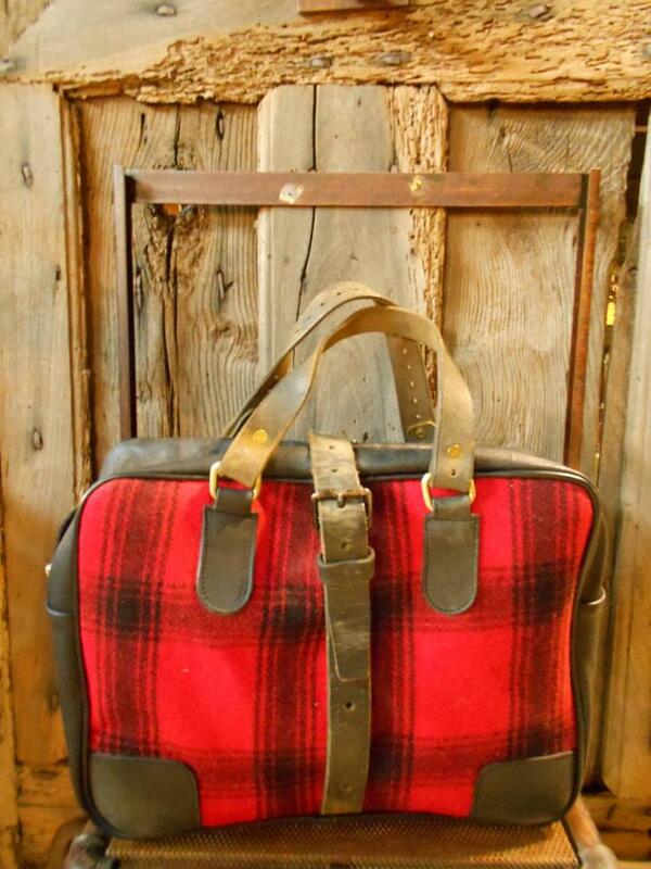 Uniquejunk's tweet image. "Tiberio Woods" #handmade #handbag created from #vintage #flannel pants (see below) #retro contact info@uniquejunk