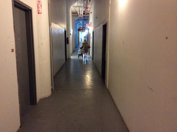 Apparently, Agnes is heading into a studio in an artists' enclave. Taking a deep breath and following.