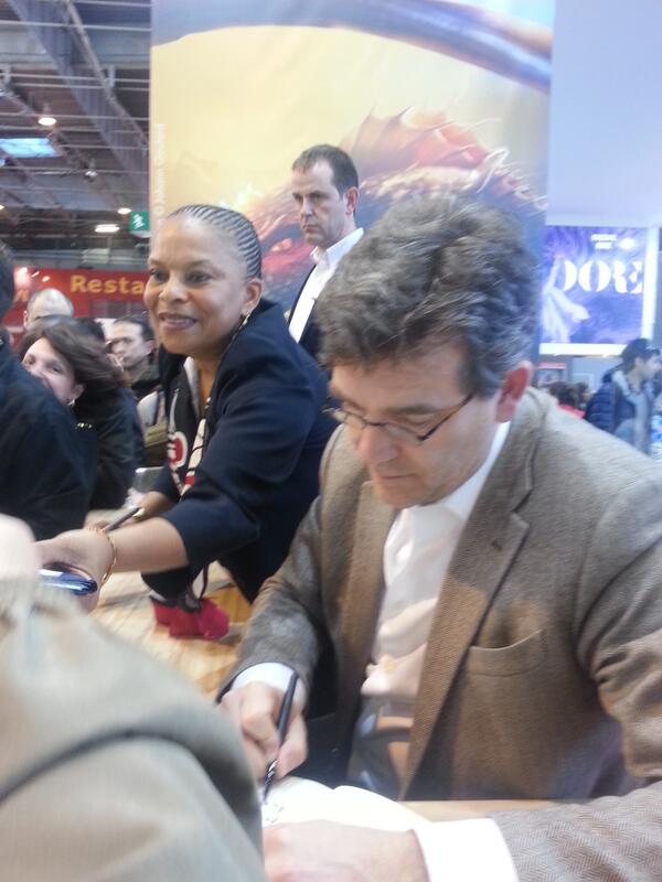 #Montebourg #Taubira doublette star du salon.
