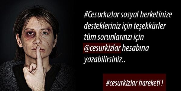 #CesurKızlar bir sosyal sorumluluk projesidir desteklemek için @CesurKizlar Hesabını Takibe Alınız...