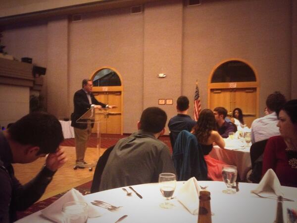 ATOThetaIota's tweet image. Founders Day dinner is underway as Tom Jodis, founding father and first president of Thera Iota, opens. #atoroadshow