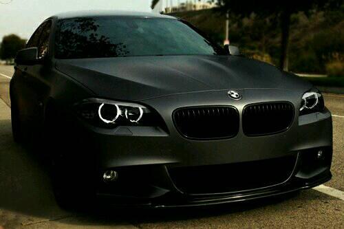 BMWPorn's tweet photo. Flat black 5 series http://t.co/tgks8JSSKv