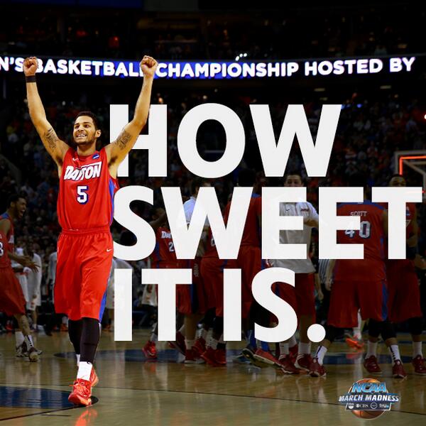 DaytonFlyers's tweet photo. Ahh! Is this happening? "@marchmadness: Dayton is heading to Memphis! #MarchMadness http://t.co/GMmysvbSAF"