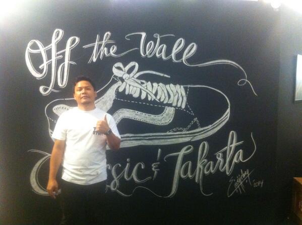 Johan art work at Vans Classic &amp; Jakarta