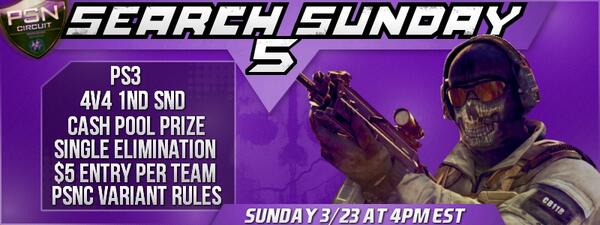 PSNCircuit's tweet image. Retweet and Follow @PSNCircuit &amp;amp; @JnevGFX for a chance to win a FREE Team Pass into Search Sundays 5! #Community