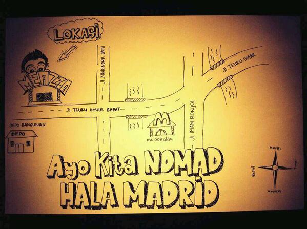 Ini Denah lokasi #Nomad El Clasico Nanti !