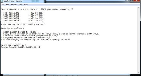 JASA FOLLOWERS TWITTER CEK!!!!!