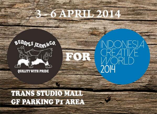 Buddies Jeans &amp; Co. For Bandung Creative Week 2014 @Trans Studio Mall 03 - 06 April !