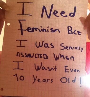WomennRights's tweet photo. I need #Feminism because .. http://t.co/iFAf2uDkPO