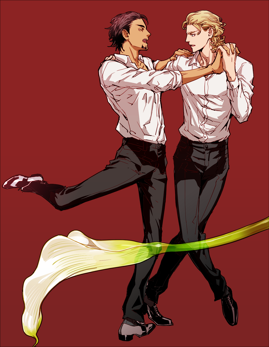 南田 8月14日虎徹さん誕生祭 社交ダンス男男ペアおｋにすればいいの にってぼやいたらアルゼンチンタンゴは男性ペアいて そもそも酒場で男同士で踊ったの がタンゴ発端と聞いて タンゴってあざと過ぎてちょと苦手だったですが教えて貰った動画の