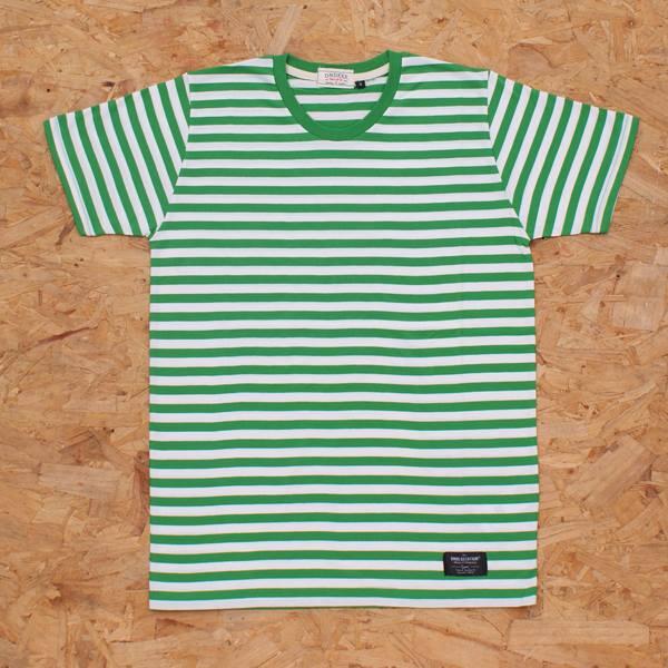 DndExe Green Stripe basic tees #fb