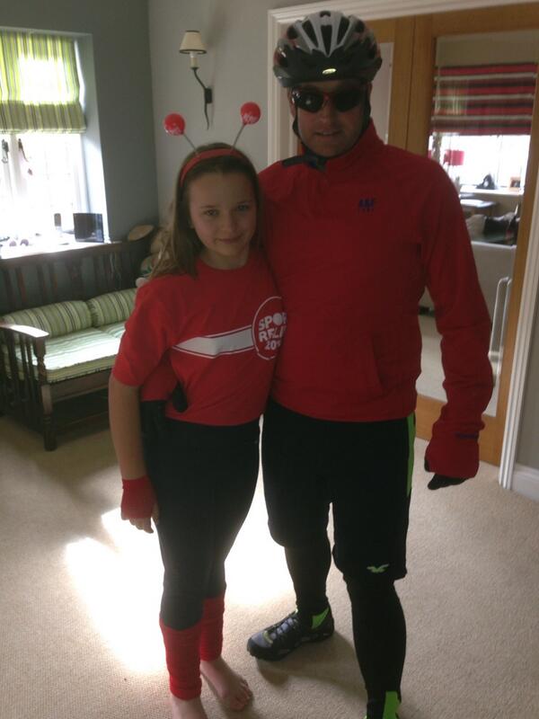 LeReveltd's tweet photo. #sportsrelief run and cycle team ready to go http://t.co/WmDK2uuPAe