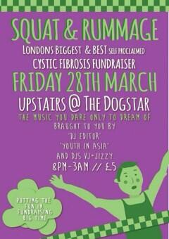 RunRobbieRun's tweet image. Don't forget to mention your here 4 SQUAT &amp;amp; RUMMAGE on the door @DogstarBrixton £5 entry, money heading to @cftrust